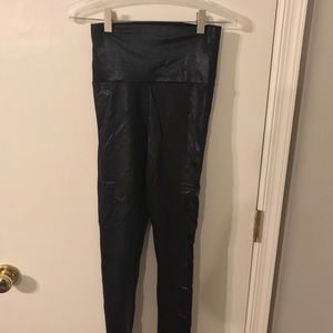 American apparel black metallic legging - medium